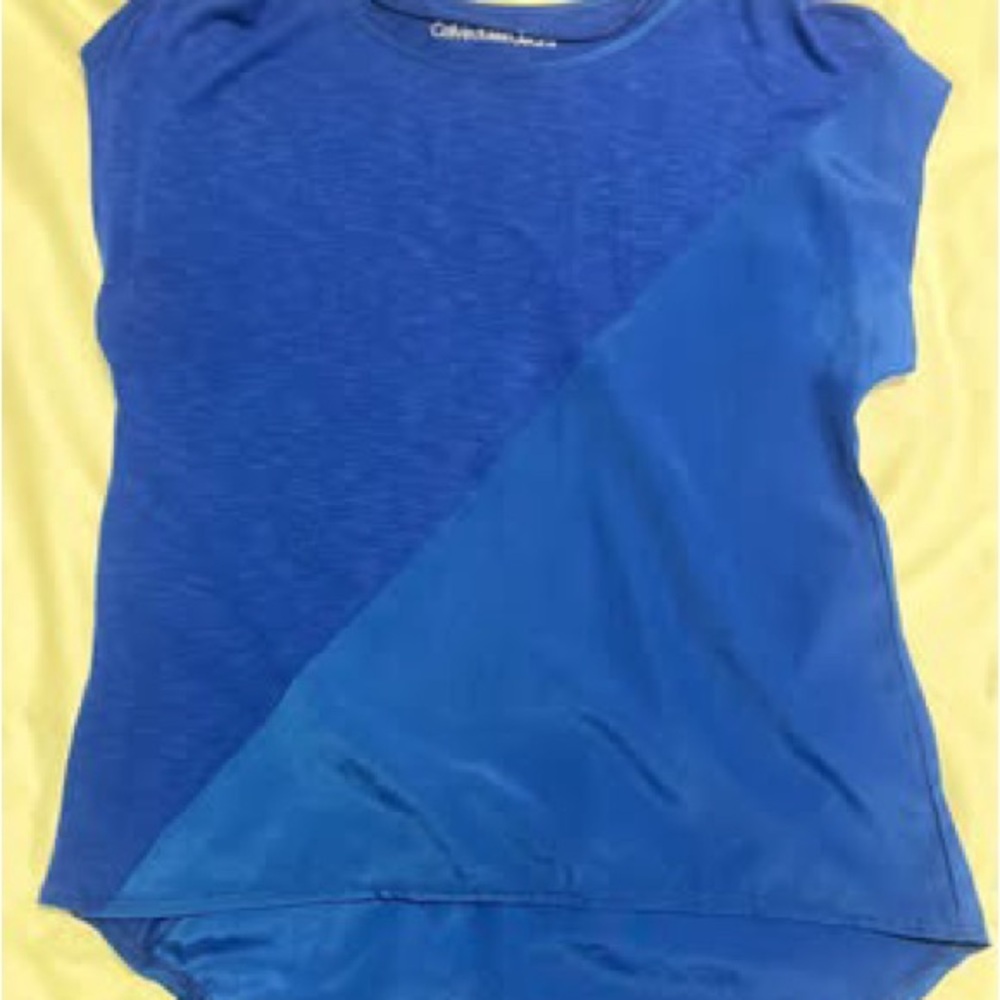 Calvin Klein Kids Two-Tone Blue Tee